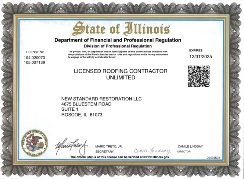 Illinois roofing license