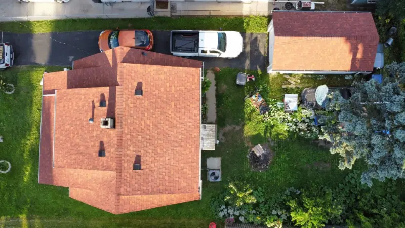 Rockford aerial roof red