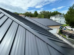 Steel roof